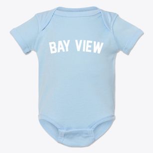 Bay View Michigan Classic Curve Baby Onesie