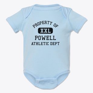 Powell Wyoming Athletic Dept Baby Onesie