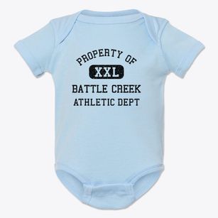 Battle Creek Michigan Athletic Dept Baby Onesie