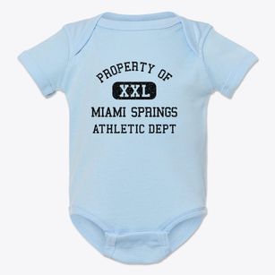Miami Springs Florida Athletic Dept Baby Onesie