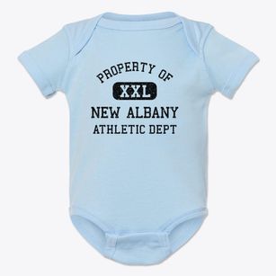 New Albany Mississippi Athletic Dept Baby Onesie