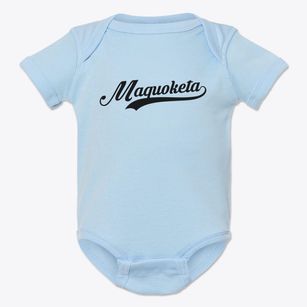 Maquoketa Iowa Vintage Team Baby Onesie