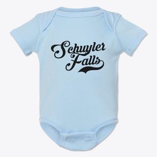 Schuyler Falls New York Vintage Team Baby Onesie
