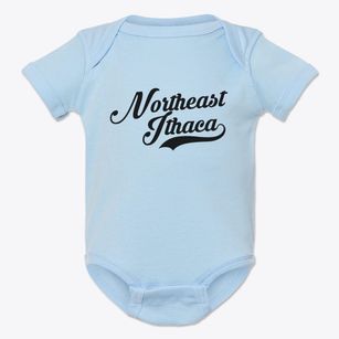 Northeast Ithaca New York Vintage Team Baby Onesie