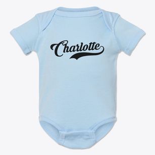 Charlotte New York Vintage Team Baby Onesie