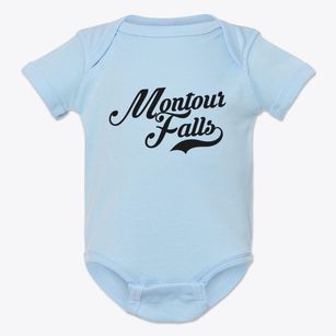 Montour Falls New York Vintage Team Baby Onesie