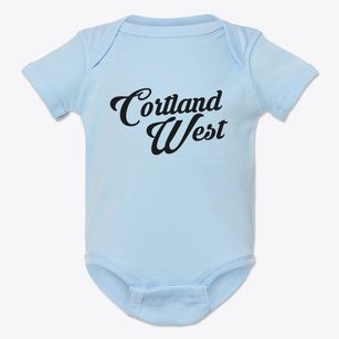 Cortland West New York Vintage Team Baby Onesie