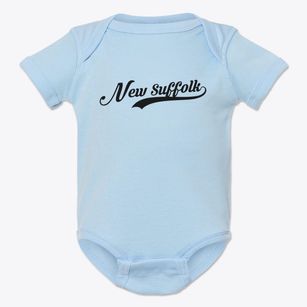 New Suffolk New York Vintage Team Baby Onesie