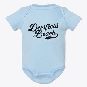Deerfield Beach Florida Vintage Team Baby Onesie