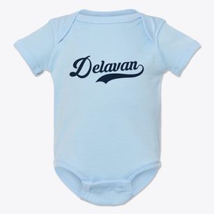 Delavan Illinois Vintage Team Baby Onesie