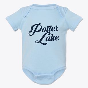 Potter Lake Wisconsin Vintage Team Baby Onesie