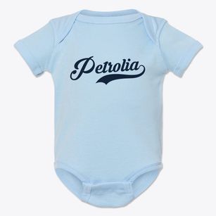 Petrolia Texas Vintage Team Baby Onesie