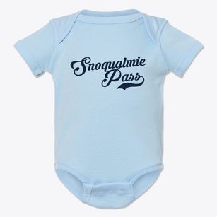 Snoqualmie Pass Washington Vintage Team Baby Onesie