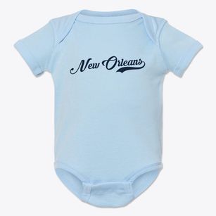 New Orleans Louisiana Vintage Team Baby Onesie