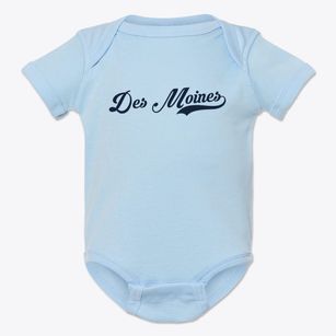 Des Moines New Mexico Vintage Team Baby Onesie