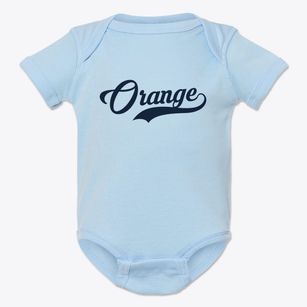 Orange Connecticut Vintage Team Baby Onesie