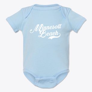 Minnesott Beach North Carolina Vintage Team Baby Onesie