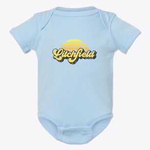 Litchfield Illinois Sublime Sunset Baby Onesie