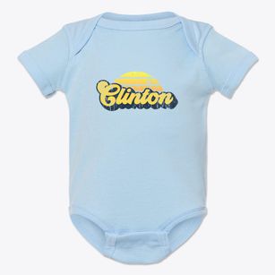 Clinton Maine Sublime Sunset Baby Onesie