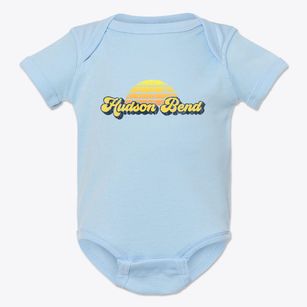 Hudson Bend Texas Sublime Sunset Baby Onesie