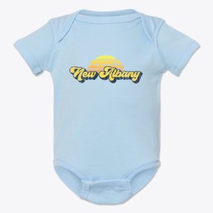 New Albany Indiana Sublime Sunset Baby Onesie