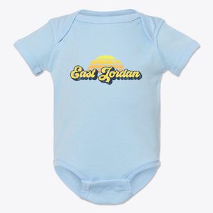 East Jordan Michigan Sublime Sunset Baby Onesie