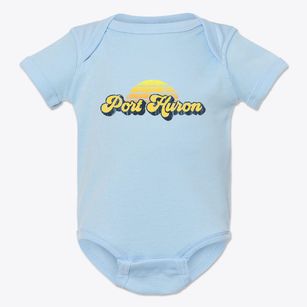 Port Huron Michigan Sublime Sunset Baby Onesie