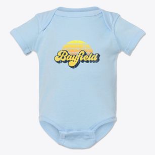 Bayfield Wisconsin Sublime Sunset Baby Onesie