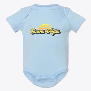 Evans Mills New York Sublime Sunset Baby Onesie