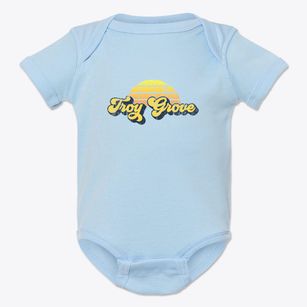 Troy Grove Illinois Sublime Sunset Baby Onesie