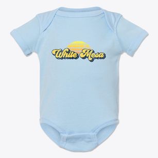 White Mesa Utah Sublime Sunset Baby Onesie