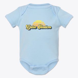 Lake Station Indiana Sublime Sunset Baby Onesie