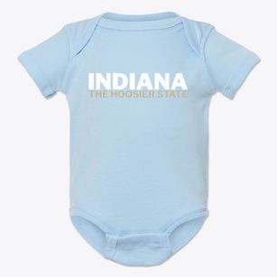  Indiana White and Gold Baby Onesie