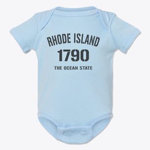  Rhode Island Established Baby Onesie