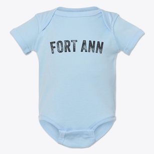 Fort Ann New York Timeless Retro Baby Onesie