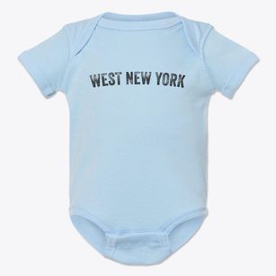 West New York New Jersey Timeless Retro Baby Onesie