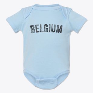 Belgium Wisconsin Timeless Retro Baby Onesie