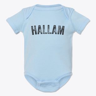 Hallam Nebraska Timeless Retro Baby Onesie
