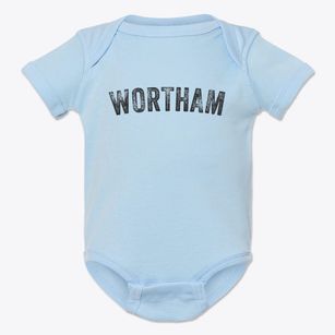 Wortham Missouri Timeless Retro Baby Onesie