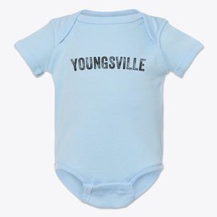 Youngsville Louisiana Timeless Retro Baby Onesie