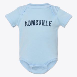Aumsville Oregon Timeless Retro Baby Onesie