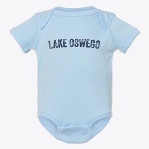 Lake Oswego Oregon Timeless Retro Baby Onesie