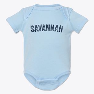 Savannah Georgia Timeless Retro Baby Onesie