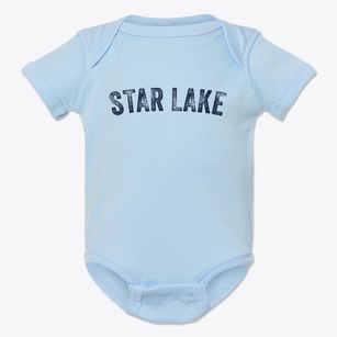 Star Lake New York Timeless Retro Baby Onesie