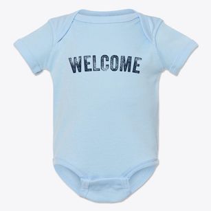 Welcome Minnesota Timeless Retro Baby Onesie