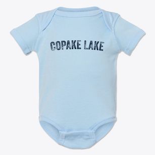 Copake Lake New York Timeless Retro Baby Onesie