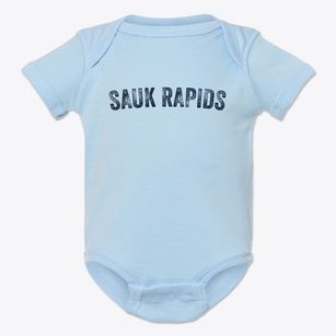 Sauk Rapids Minnesota Timeless Retro Baby Onesie