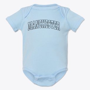 Manchester Iowa Trendy Block Baby Onesie