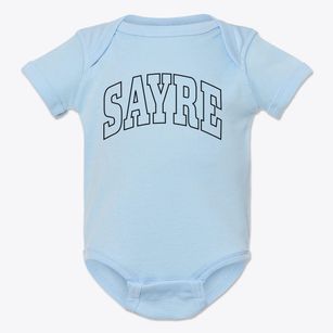 Sayre Oklahoma Trendy Block Baby Onesie