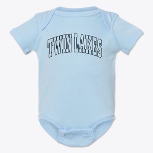 Twin Lakes New Mexico Trendy Block Baby Onesie